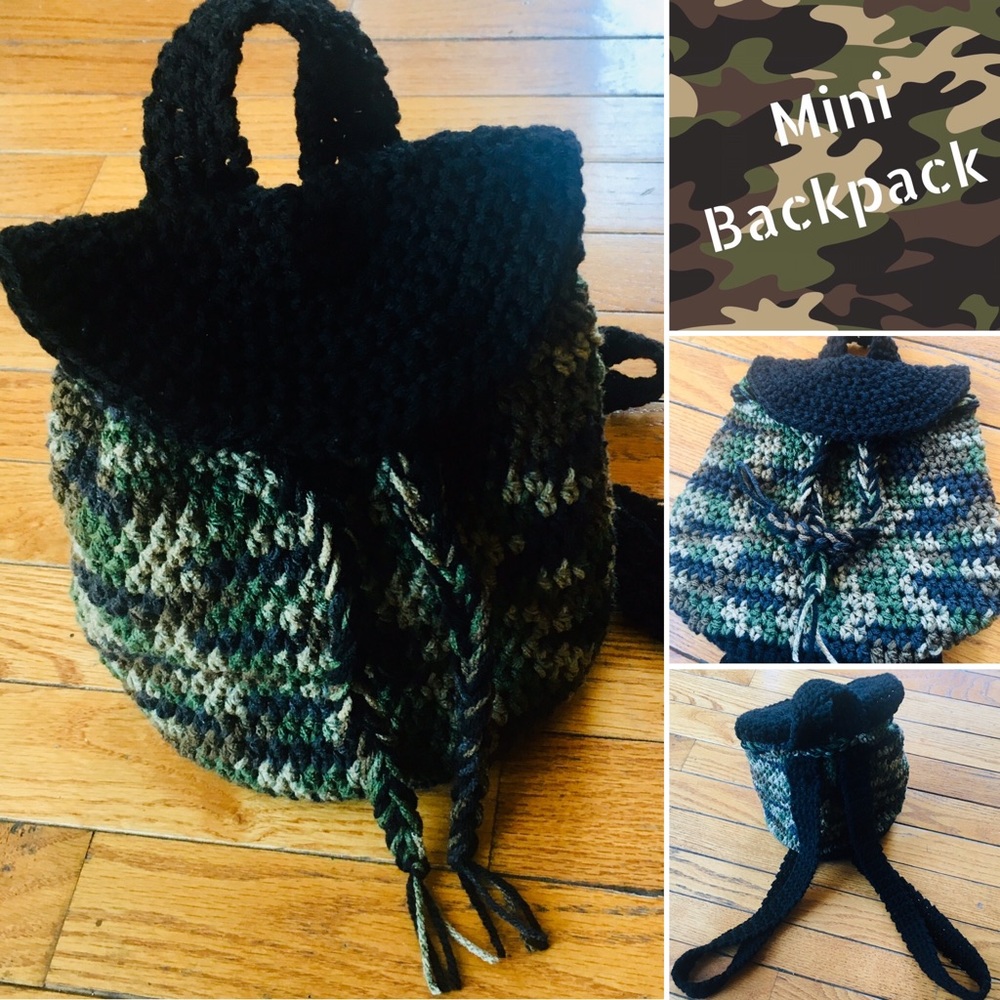 Camouflage Mini Backpack